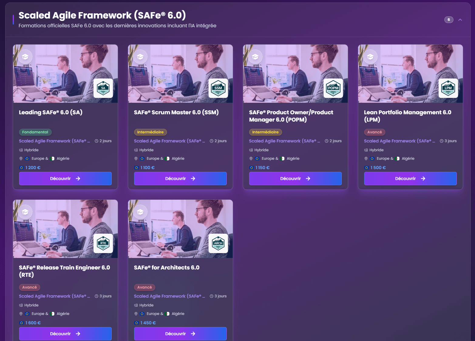 Nos formations